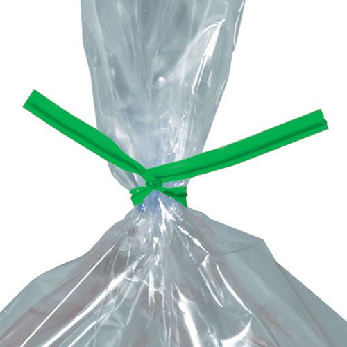 Box Partners 5&#034;x5/32&#034; Green Plastic Twist Ties. Sold as 2000 Each Per Case