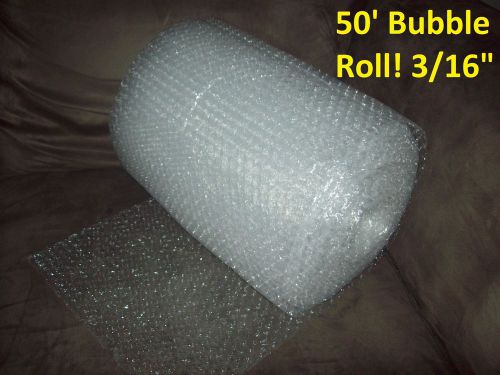 50 foot bubble wrap/roll! small 3/16&#034; bubble! perforated every 12&#034; for sale