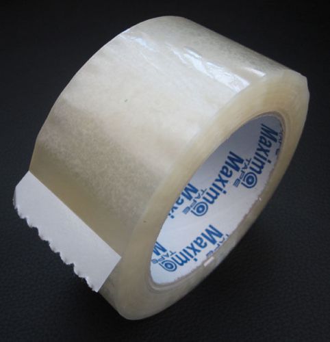 Carton sealing tape 2&#034; x 110 yds, clear, 1.8mil, for package, shipping, moving for sale