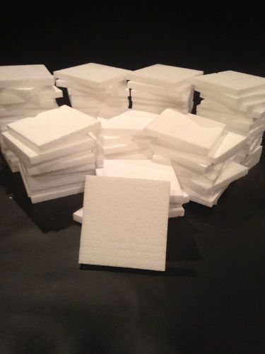 90 pc 4&#034;x4&#034;x1/2&#034; styrofoam squares - crafts &amp; packaging - boxed &amp; free shipping for sale