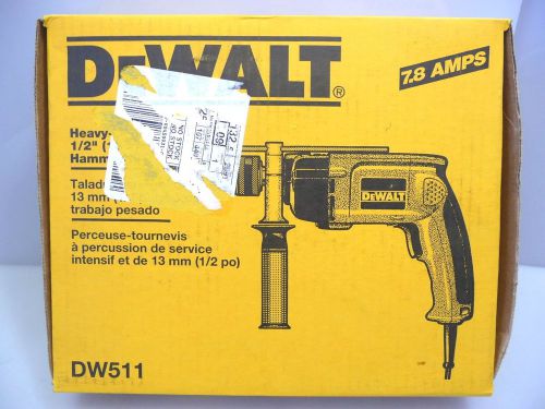 Dewalt model dw511 heavy duty 1/2&#034; 13mm hammerdrill 7.8 amps for sale