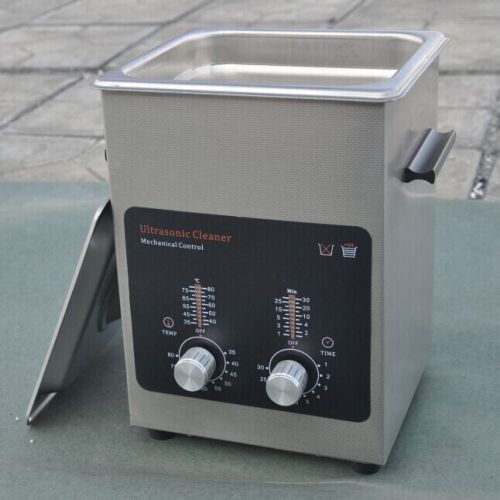 Ultrasonic cleaner Manual control LED bar display heated 2L size