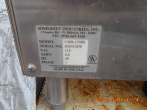 Somerset Dough Sheeter Model #CDR-100S