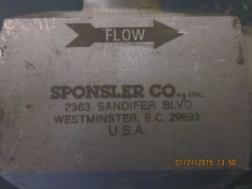 Sponsler Flow Meter Turbine SP2-CS-PHL-A-4GCX