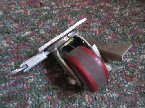 COLSON HEAVY DUTY 4 X 2 SWIVEL or LOCKING DIRECTIONAL SIDE BRAKING CASTER  USED