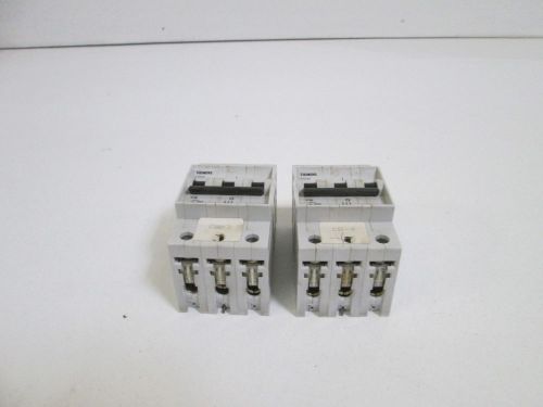 LOT OF 2 SIEMENS CIRCUIT BREAKER 400V 5SX23-C16 *USED*