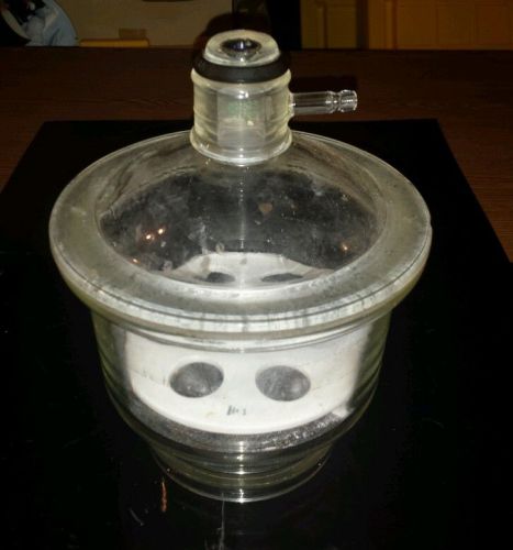 Pyrex Glass 8&#034; Vacuum Desiccator, 40/35 Sleeve,