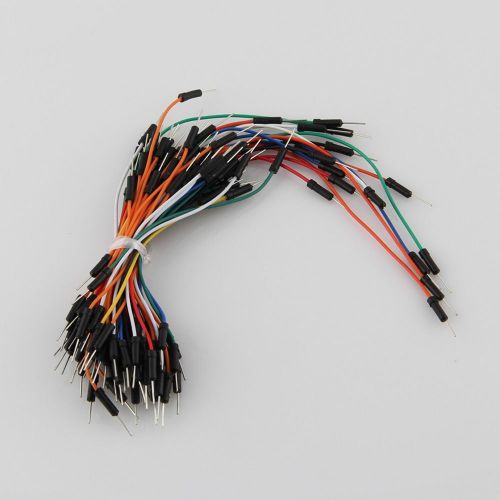 65Pcs Male to Male Solderless Flexible Breadboard Jumper Cable Wires