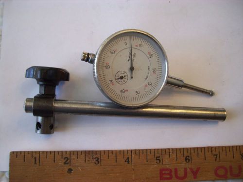 Large Dial Indicator Gauge 0-1.0 in  .001&#034; China Nice Shape 2 1/4&#034; diameter