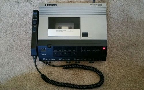 FREE SHIPPING! SANYO TRC-9100 MEMO SCRIBER DICTATION TRANSCRIBER MIC CONTROL