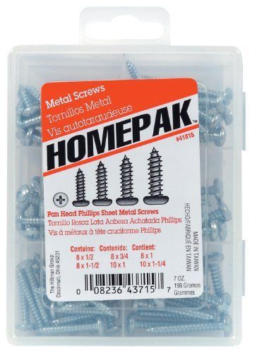 HOMEPAK 41815 Pan Head Phillips Sheet Metal Screws