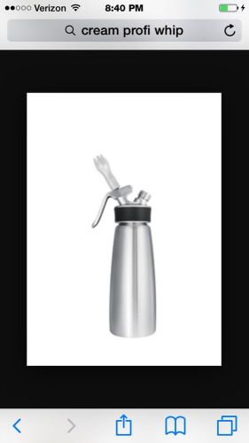 ISI Cream Profi Whip Stainless Steal 1 Pint Whipped Cream Maker Dispenser *NEW*