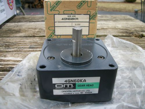 NEW ORIENTAL MOTOR4GN60KA GEARHEAD 1/2IN NEW IN BOX