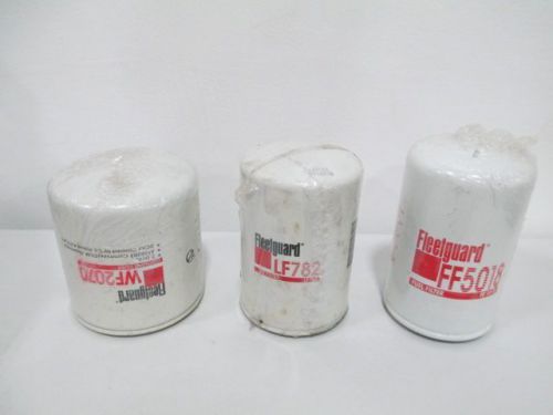 LOT 3 NEW FLEETGUARD ASSORTED WF2070 LF782 FF5018 FILTERS D258141