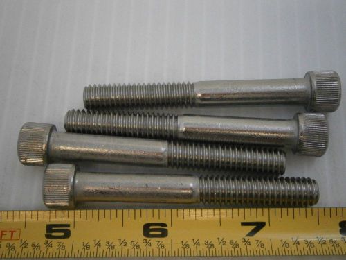 5/16-18 2-1/2&#034; l socket soc cap stainless steel ss machine screw lot of 10 #1492 for sale