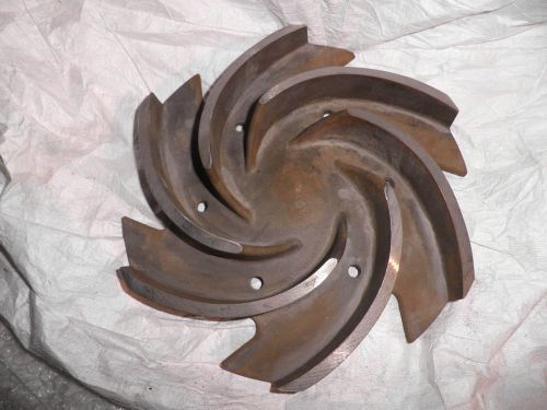 New Goulds 1203 B10542 Pump Impeller 6-Vane 10&#034; Dia