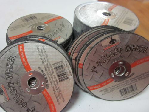 ~ 100 ~ 3&#034; x 1/32&#034; thick x 3/8&#034; AIR METAL CUT OFF WHEEL CUTTING DISC 25,000 RPM