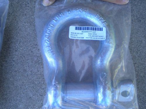 Screw Pin Anchor Tackle Shackle 12 TONS 1 1/4&#034; Inch (5FP34) NEW IN PACKAGE