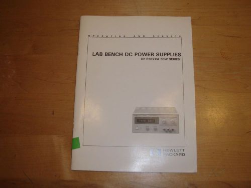 HP E3610A E3611A E3612A DC Power Supply  Operating  Service Manual