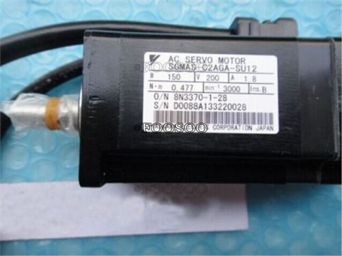 Used yaskawa ac servo motor sgmas-c2aga-su12 tested for sale