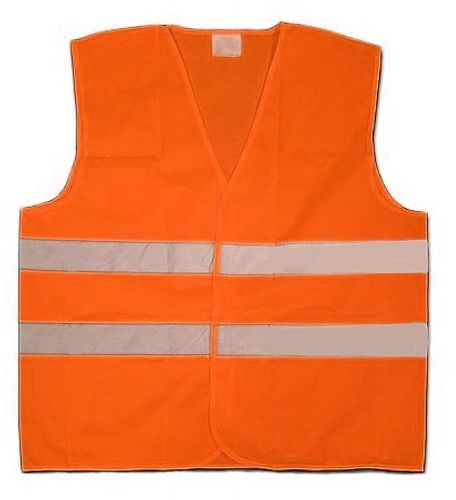 (1) SAFETY VEST ~ HIGH VISIBILITY ~ CONSTRUCTION/INDUSTRIAL NEON ORANGE Sz XXL