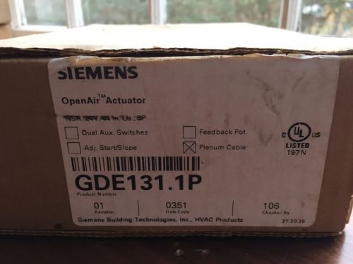 SIEMENS OPENAIR ACTUATOR  GDE131.1P REF: BELIMO LMB24-SR