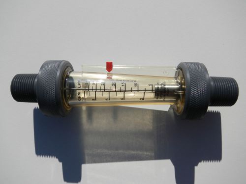 Blue-White F-440 Series Mechanical Flowmeter • Rotameter • 3/4&#034; MNPT • 1-10 GPM