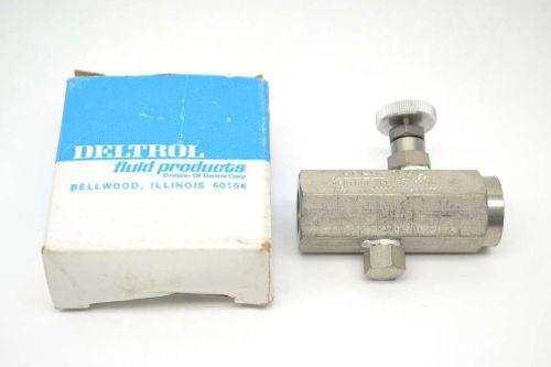 DELTROL F20SSK PNEU-TROL FLOW CONTROL STAINLESS 1/4 IN NPT VALVE B412702