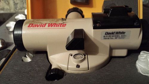 David White Model 8884 Al-8-26 Surveying Level