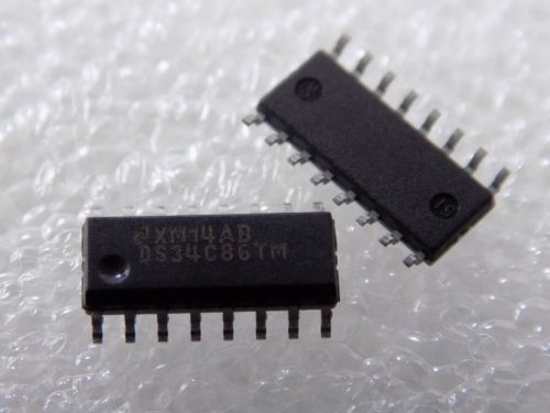 10x NSC DS34C86TM Quad CMOS Differential Line Receiver