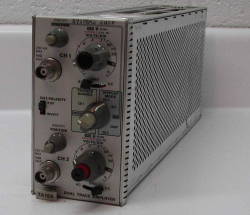 TEKTRONIX 7A18A DUAL TRACE AMPLIFIER MODULAR