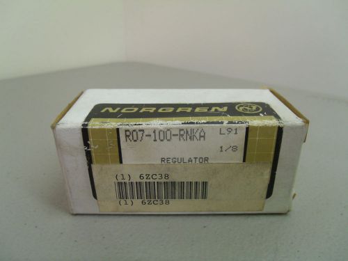 BRAND NEW NORGREN R07-100-RNKA AIR PRESSURE REGULATOR 1/8