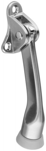 National Hardware V238 4&#034;  Kickdown Door Stops in Satin Nickel