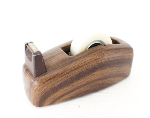 Vintage scotch tape dispenser executive faux wood grain model c-21 desk office for sale