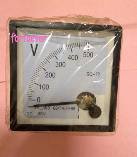 1 PC SQ72 NEW DC 0~500V Analog Voltage Panel Meter