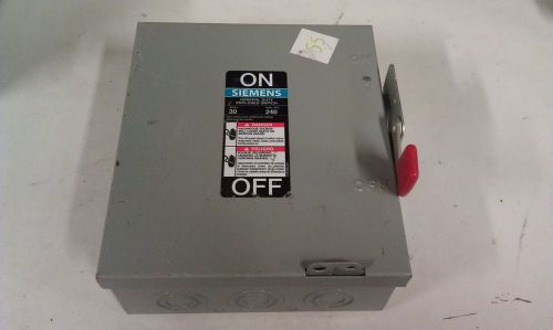 SIEMENS General Duty 30A 240VAC Disconnect Safety Switch  GNF321 M100