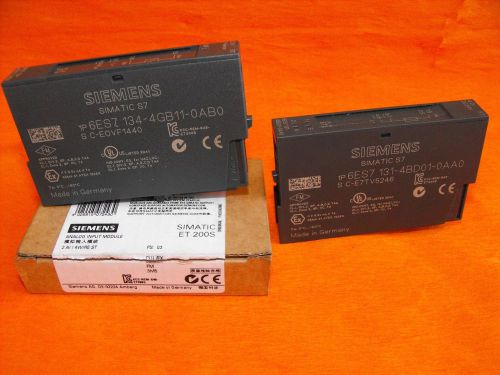 Siemens Simatic S7 Analog Input 6ES7 134-4GB11-0AB0+6ES7 131-4BD01-0AA0(LOT2)NEW