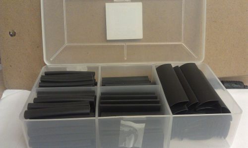 180 piece heat shrink tubing kit - 2:1 Polyolefin (All Black) - BuyHeatShrink