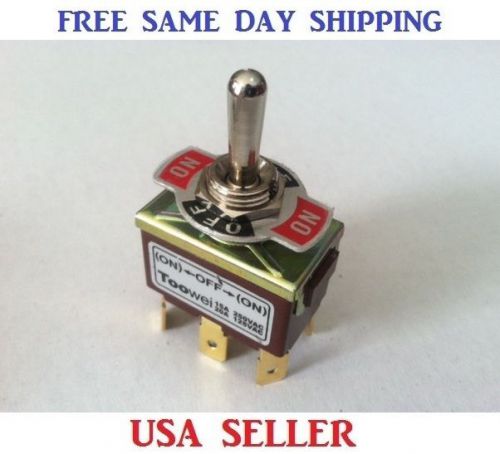 Momentary ~ double pole double throw ~ 6 pin (on-off-on) dpdt rocker switch 20a for sale