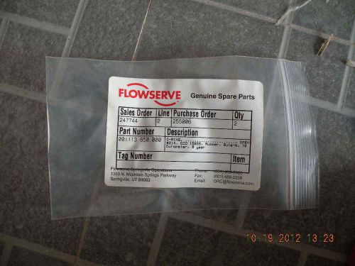 LOT OF 2 NEW FLOWSERVE 001113.650.000 O-RING NIP