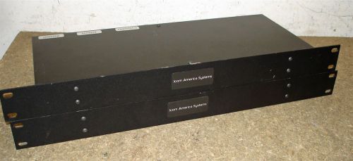 Lot of 2 ICOM AMERICA SYSTEMS 19&#034; RACKMOUNT ANTENNA SWITCH