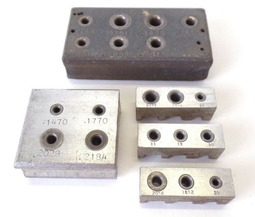 5 Pc Hand Drill Bushing Block Jig Set Aircraft Tools