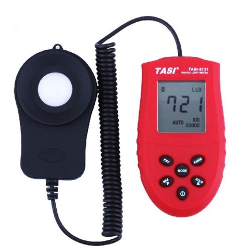 illuminance lux meter TASI-8721 digital LCD light high accuracy 3 range 200,000