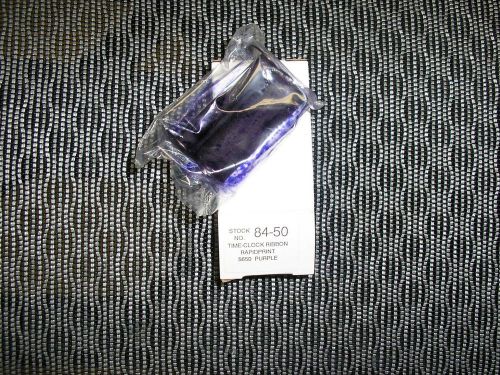 Rapidprint 84-50 time clock ribbon in purple, in sealed wrapper for sale