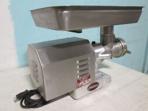 &#034;FLEETWOOD M-32-S&#034; COMMERCIAL HEAVY DUTY MEAT GRINDER 1 1/2 HP, (UL), (ETL), ITALY