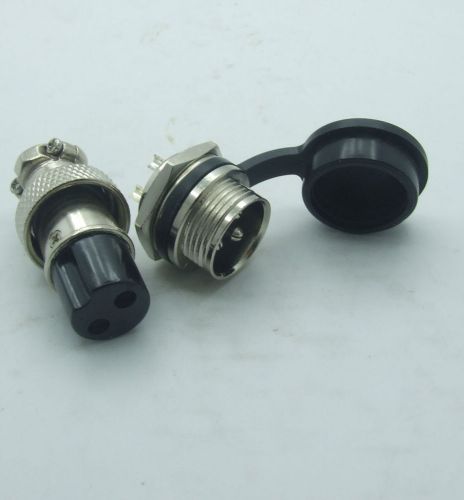 set GX16 2-Pin XLR Aviation plug Ham Radio 16mm With Flashing TO Power equipment