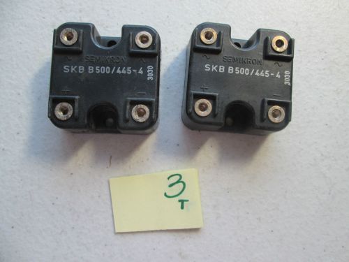 LOT OF 2 NEW SEMIKRON 3 PHASE BRIDGE RECTIFIER SKB B500/445-4 (226-1)