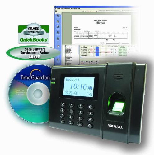 AMANO TIME GUARDIAN FINGERPINT (Complete Biometric Time Clock System)