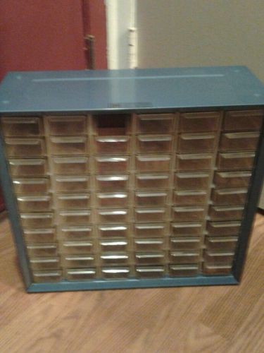 Vintage Akro-Mills Metal Nut &amp; Bolt  Storage Bin 60 Drawer Industrial Organizer