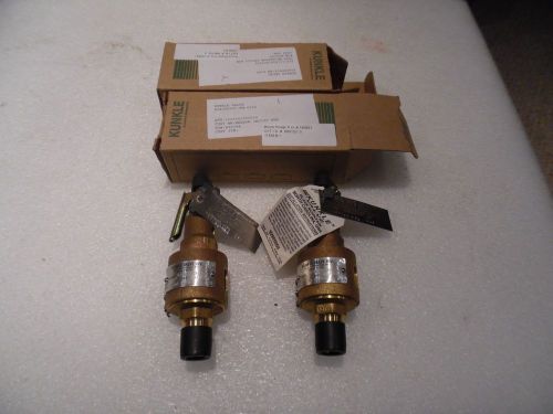 KUNKLE Relief Valve 6182DCV01-KM-0100 &#034;TOP OUTLET&#034; 100 psi 243 SCFM NIB Lot of 2